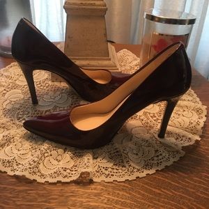 Nine West Wine Patent Leather Pump Size 6 1/2